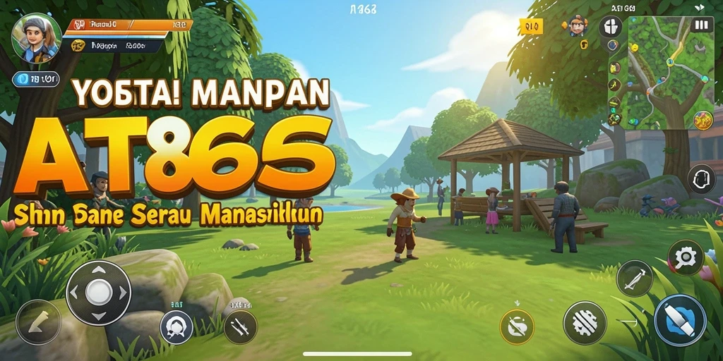 Tampilan gameplay AT866 yang penuh warna dan menyenangkan.