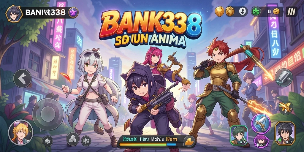 Screenshot menampilkan karakter Anime dalam pertarungan epik.