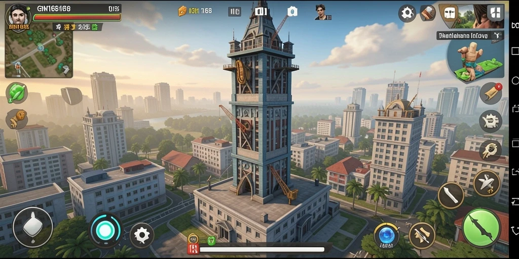 Screenshot gameplay GN168 menampilkan aksi menara pertahanan yang mendebarkan.