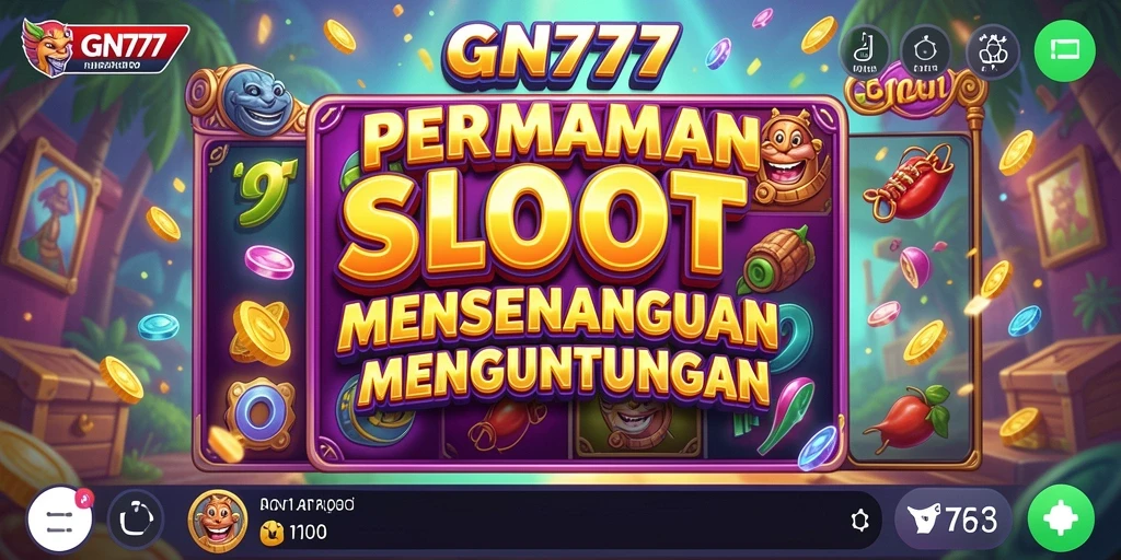 Screenshot gameplay slot GN777 dengan grafik menawan dan fitur bonus.