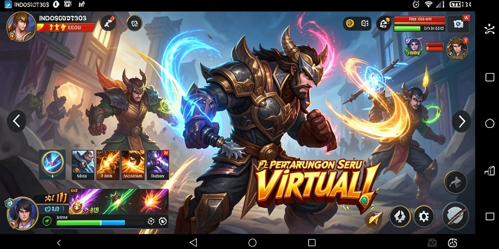 Tangkapan layar gameplay INDOSLOT303 menampilkan aksi pertarungan yang menarik.