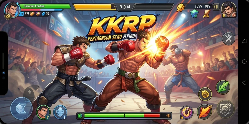 Gameplay menakjubkan KKRP dengan pertarungan seru dan karakter unik.