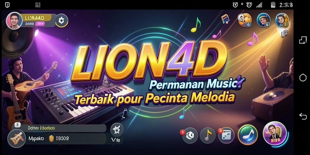 Tampilan gameplay LION4D yang penuh warna dan dinamis.