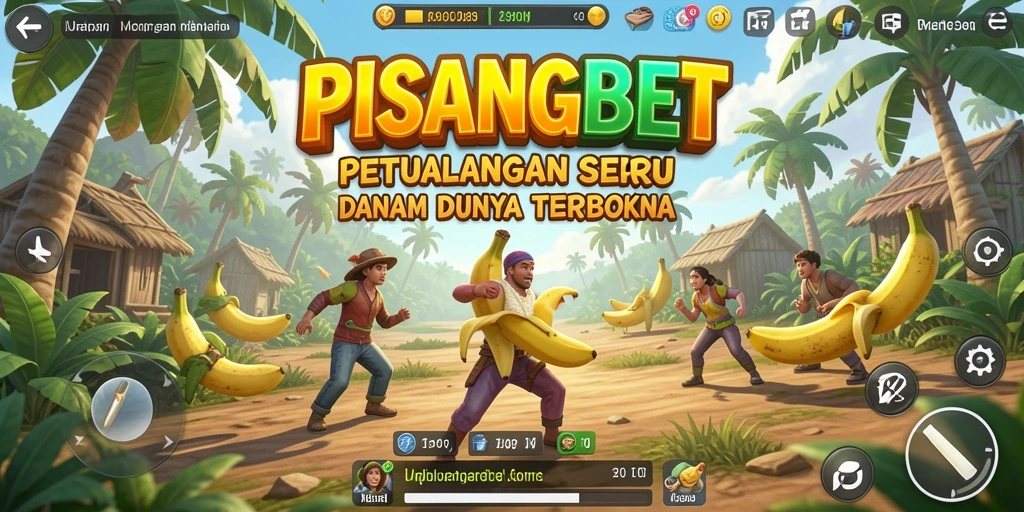 Gameplay PISANGBET menunjukkan eksplorasi luas di dunia terbuka.