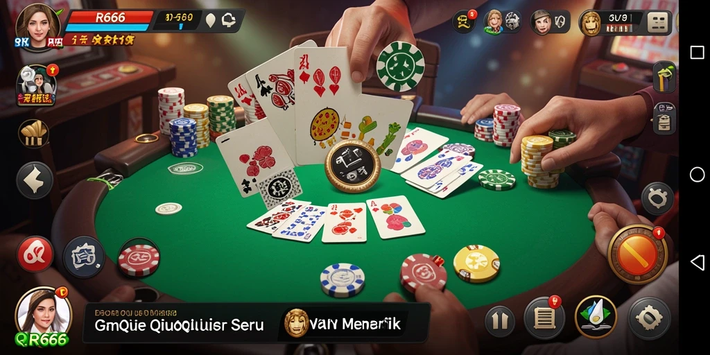 Screenshot gameplay QiuQiu yang seru dan menegangkan.