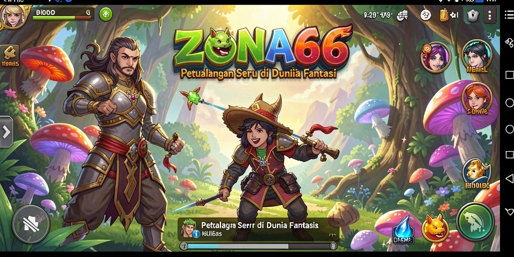 Tangkapan layar ZONA66 menampilkan aksi petualangan yang seru dan penuh tantangan.